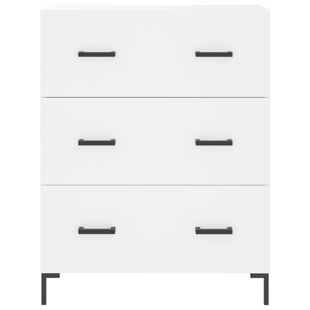 Buffet credenza cassettiera mobiletto mobile contenitore organizer cucina soggiorno salotto alto 69,5 x 34 x 180 cm legno ingegnerizzato bianco 02_0032555