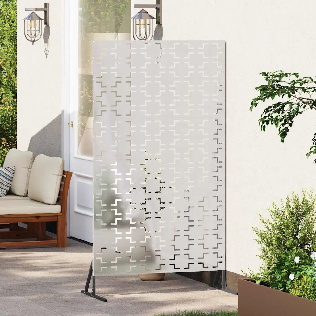 Schermo per Privacy Grigio 100 x 50 x 180 cm Acciaio CFW3295560