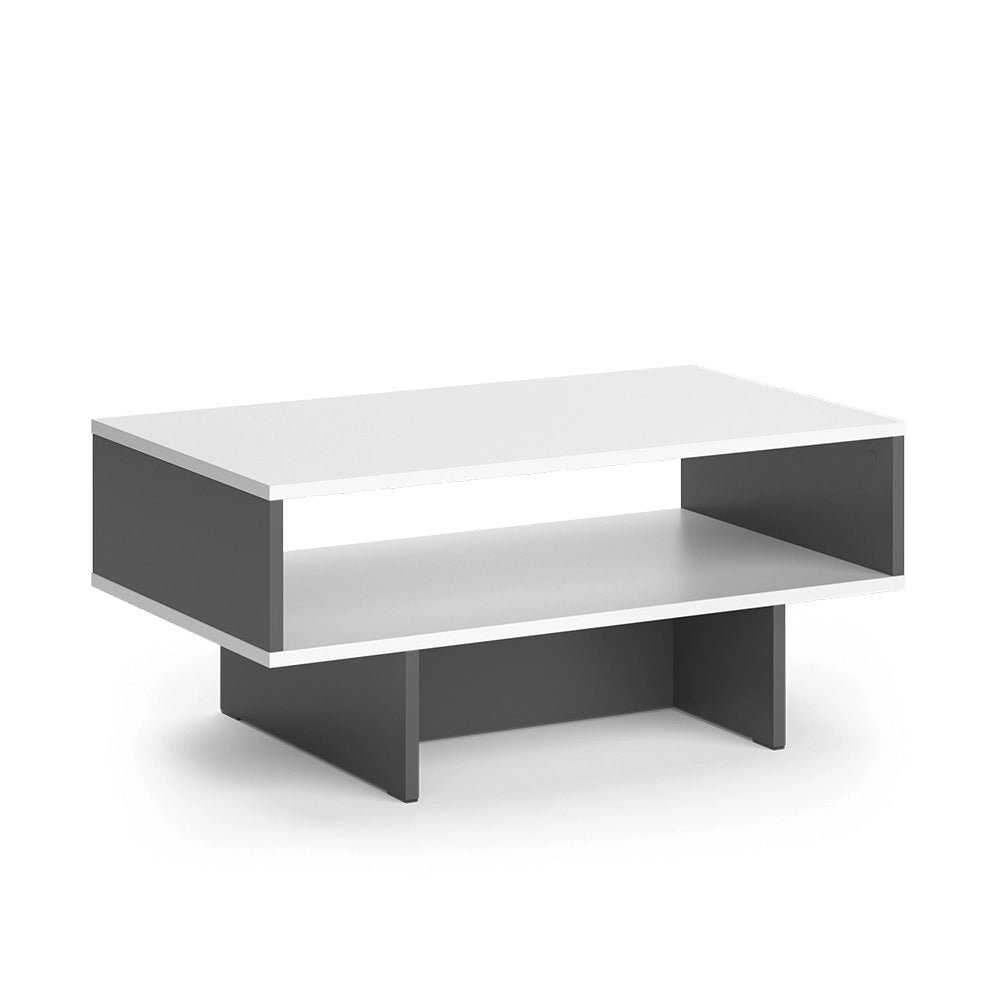 Vicco Tavolino da salotto Bianco/antracite 80 x 46,2 cm con 1 ripiano