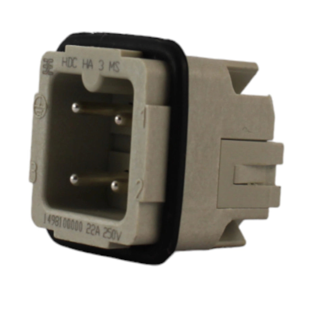 Inserto maschile 3P+T a vite HARTING