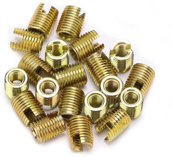 Draadinzetstukka in Koolstofstaal - 20 Stuks - Accessori per Installazione Facile - Resistente alle Vibrazioni - Grande Superficie di Contatto - Interno M6*1.0 Esterno M9*1.0 - Duraturo e Affidabile
