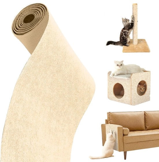 Krabbata per parete per gatti, protezione contro graffi per divano, krabbata per gatti, krabbata per parete per gatti, palo di scalata per gatti 100×40 cm, per tappeti divani mobili