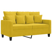 Divano | Divano da soggiorno | Sofa a 2 Posti giallo 120 cm in Velluto