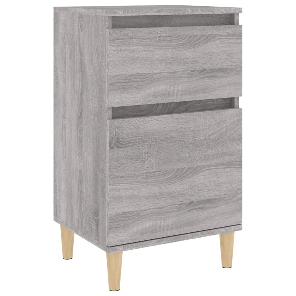 Comodino-Tavolino da notte Grigio Sonoma 40x35x70 cm 454527