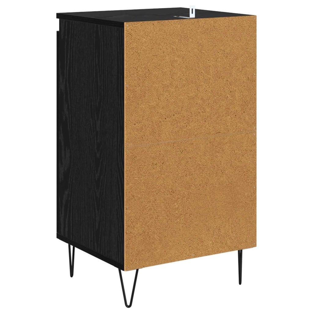 Credenza | Madia | Buffet da pranzo | Armadio da pranzo Rovere Nero 40 x 35 x 70 cm Legno multistrato