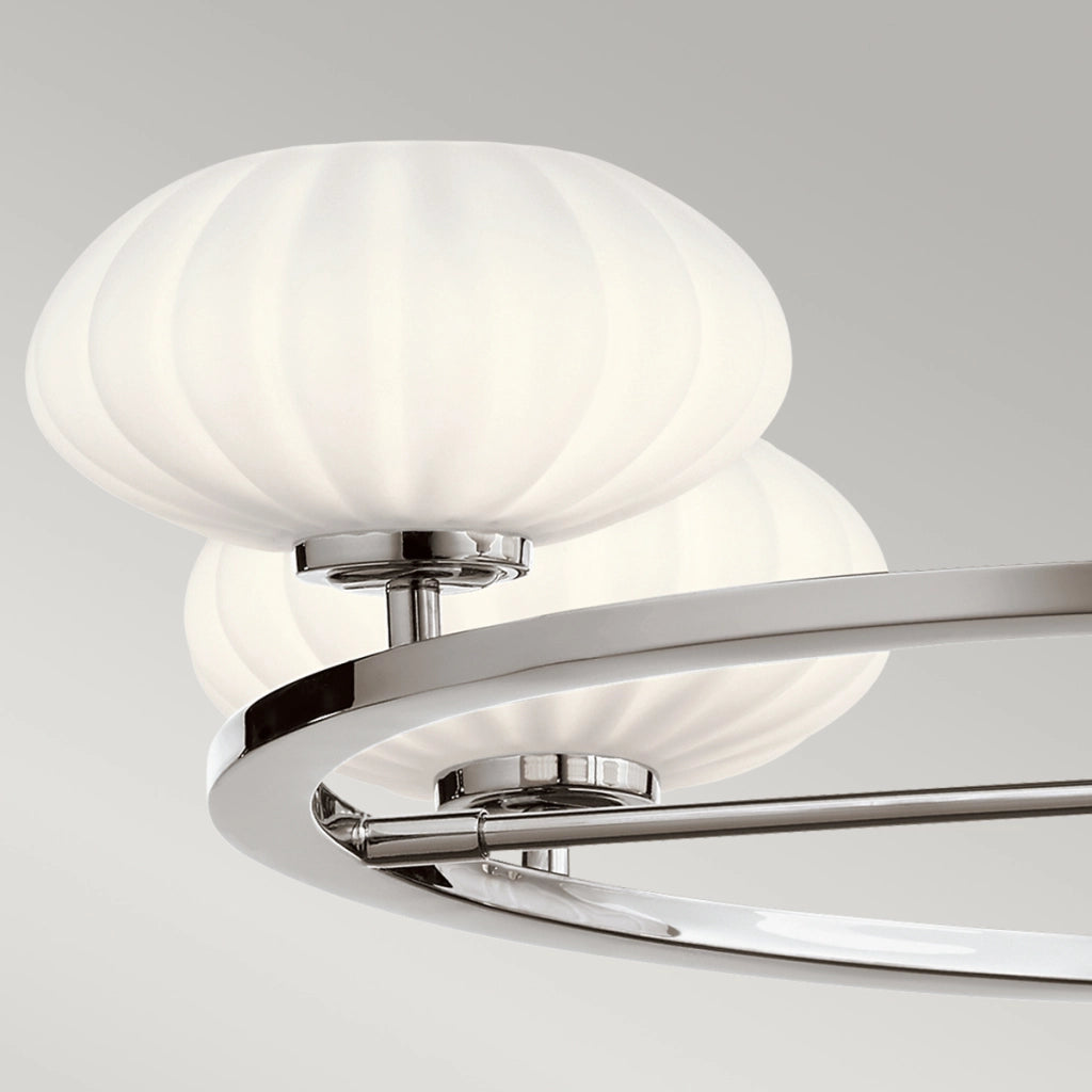 Lampadario Pim cromato lucido LED 5xG9 IP44 Quintiesse