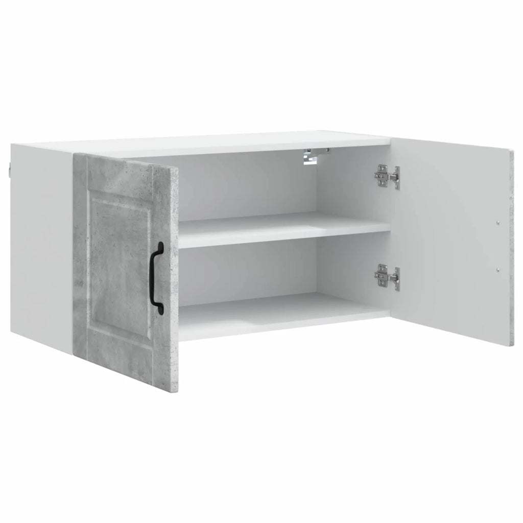 Mobile da cucina con lo scaffale Grigio cemento 80 x 31 x 40 cm 885288