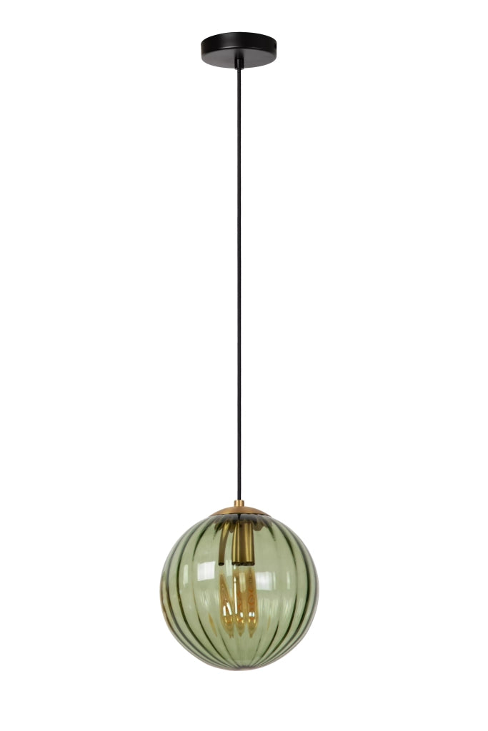 Lampada sospensione sfera vetro verde Monsaraz E27 40W Lucide