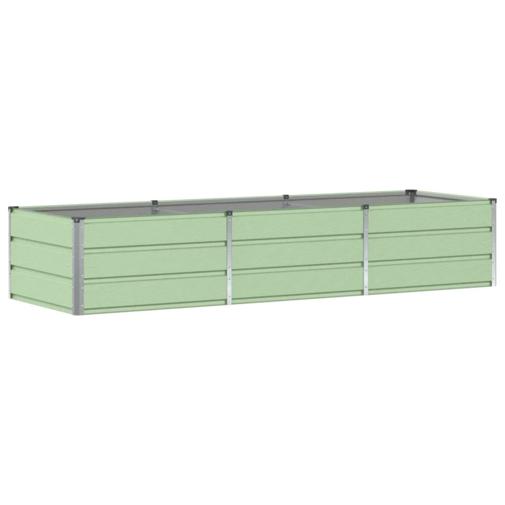 Fioriera | Cassetta per fiori | Vaso Verde 240 x 80 x 45 cm Acciaio