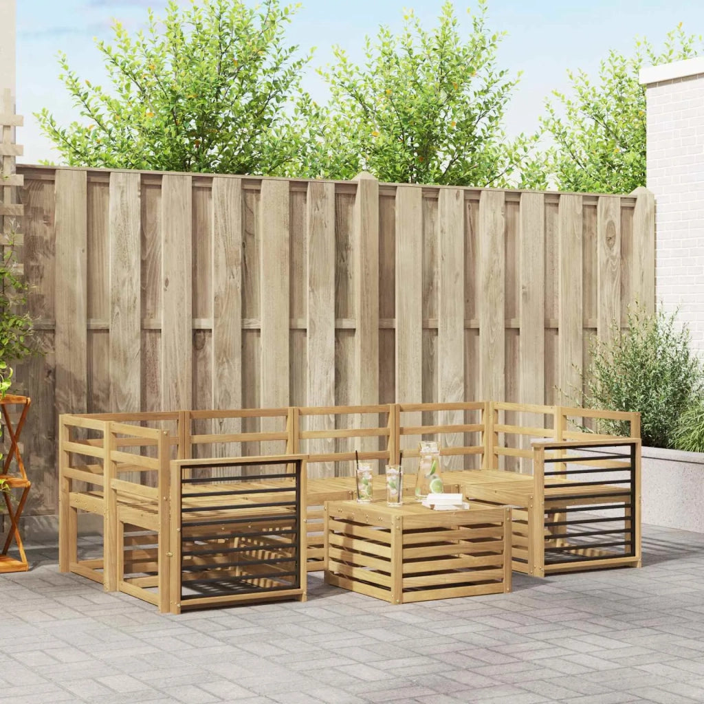 Set divani Legno di Acacia Massello 3391484