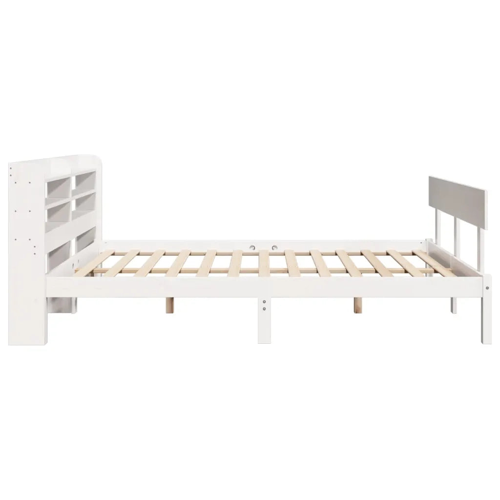 vidaXL Letto senza Materasso Bianco 140x190 cm Legno Massello di Pino