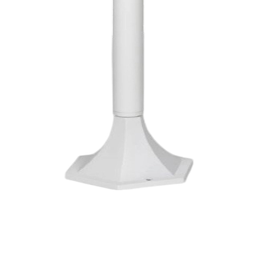 Trade Shop - Lampione Da Giardino 86 Cm Lanterna Da Terra Per Vialetti Con Attacco E27 Ip44 819pb-b860 - Bianco