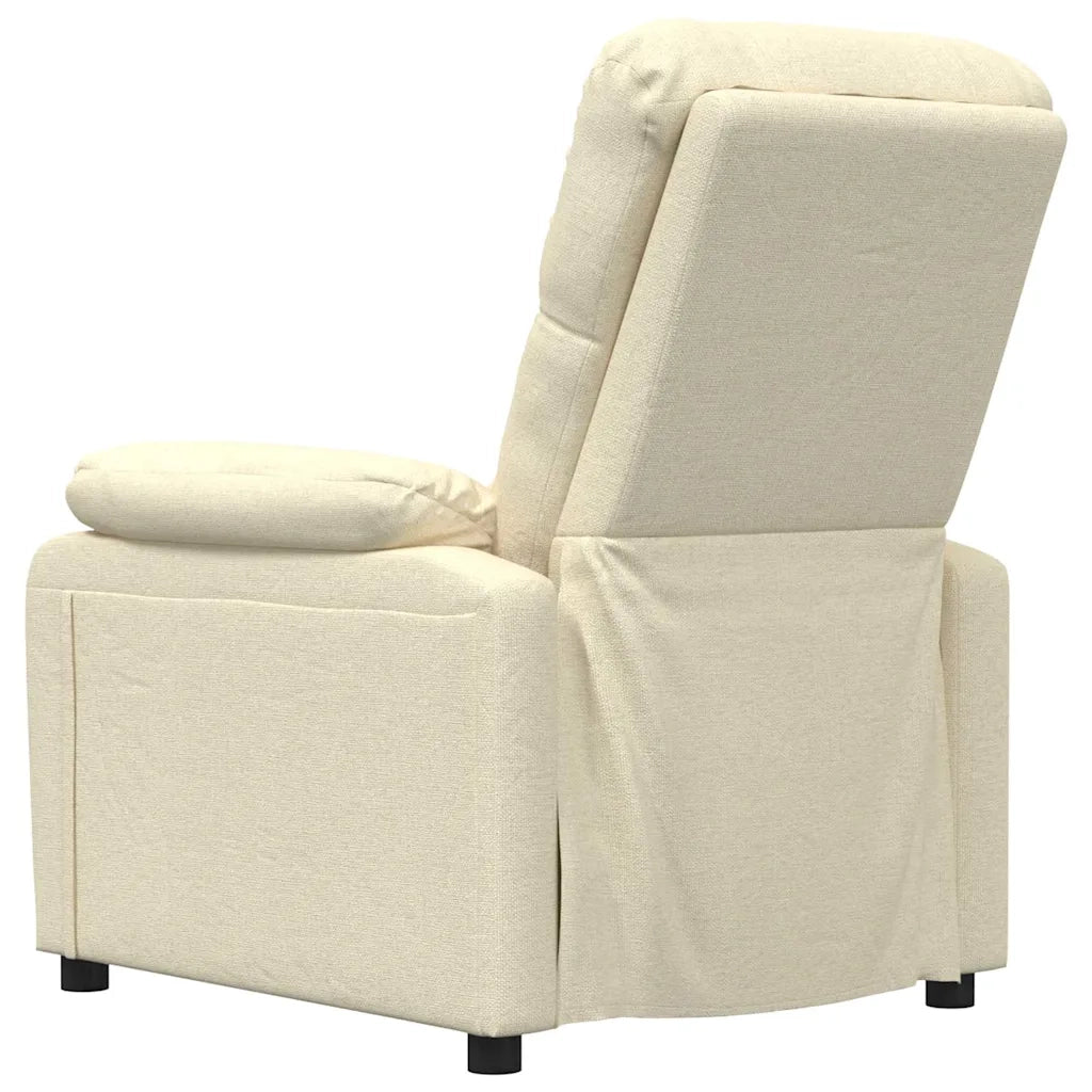 Divano Sedia-Poltrona Reclinabile in Tessuto Crema 376730