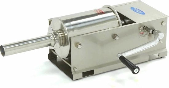 Worstenvuller Professionale con Capacità 3 L e 4 Bocchette di Rabbocco - Ideale per Macellerie