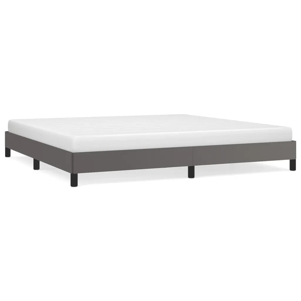 Giroletto-Struttura Letto Grigio 200x200 cm in Similpelle 410915
