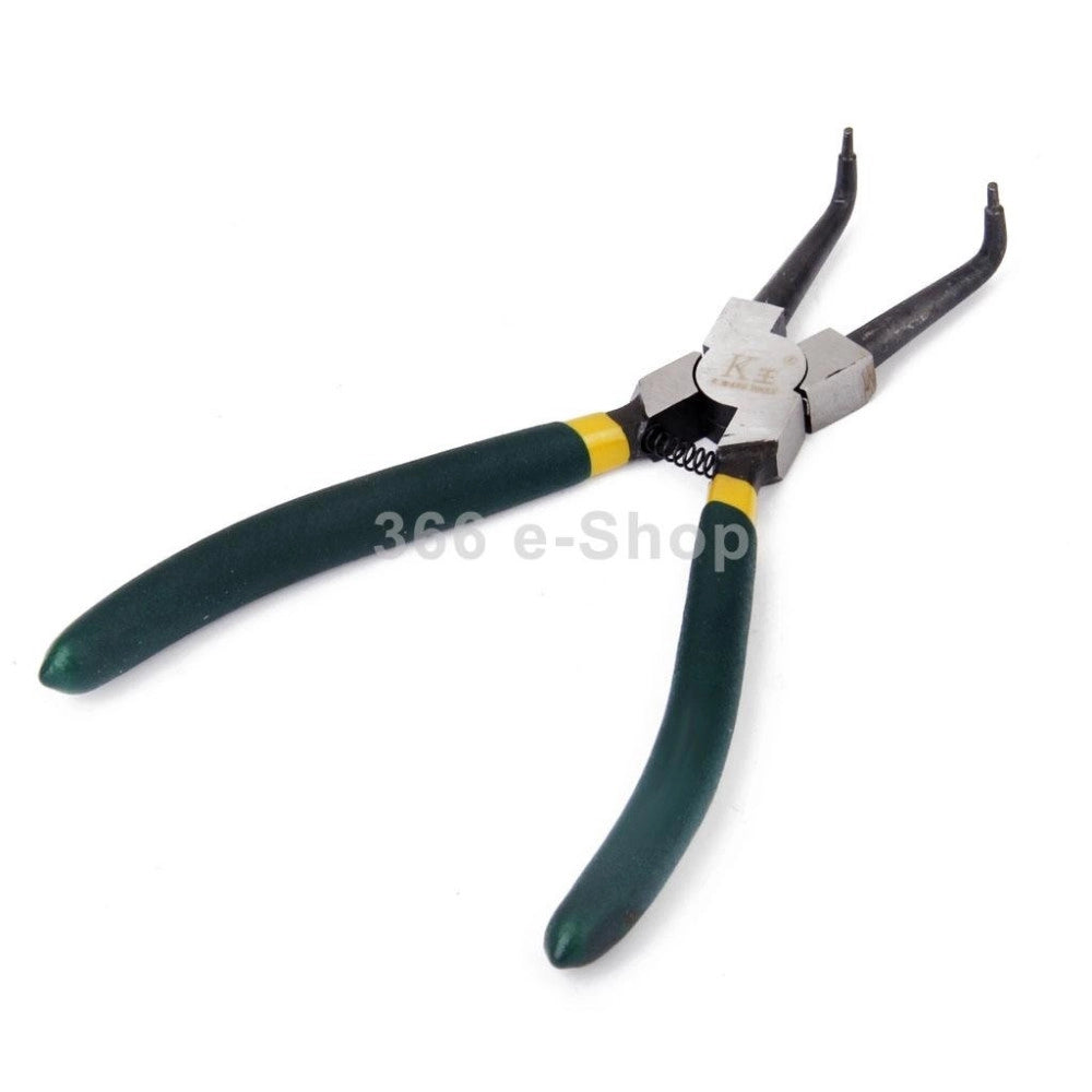 Trade Shop - Pinza Fermi Apri Anelli Elastici Di Sicurezza Con Becchi Piegati A 90° -