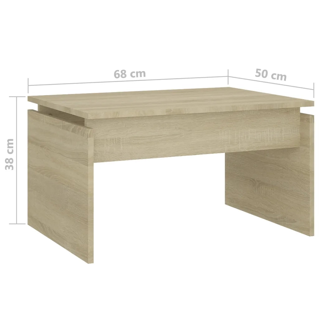 Tavolino da salotto | Tavolino da caff¨¨ | Tavolino da Soggiorno Rovere Sonoma 68x50x38 cm Legno Multistrato