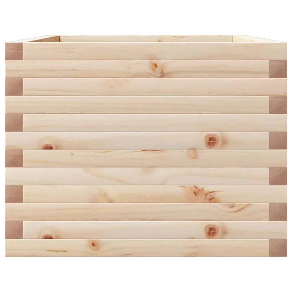 Fioriera rialzata per piante e fiori terrazza giardino 110 x 60 x 45,5 cm legno di pino massiccio marrone 02_0037369