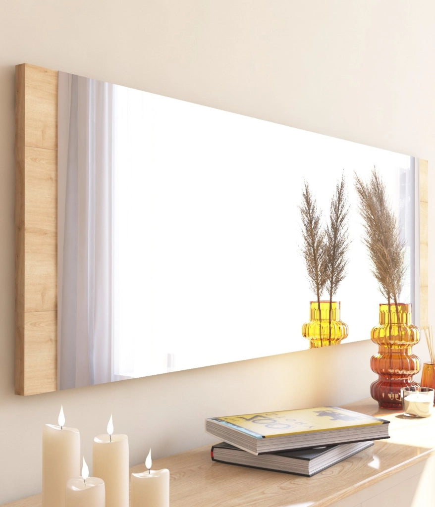 Specchio in legno "Azus" - 40 x 120 cm - Marrone