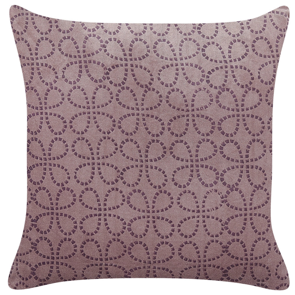 Cuscino in velluto con motivo geometrico 45x45 cm rosa stile boho camera da letto soggiorno