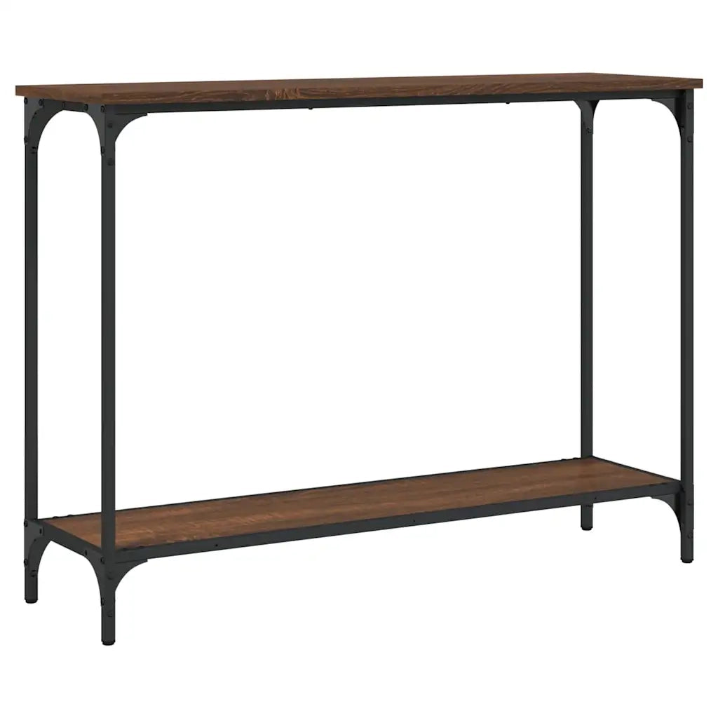 Tavolo Consolle | Tavolo d'Ingresso Rovere Marrone 101x30,5x75 cm Legno Multistrato