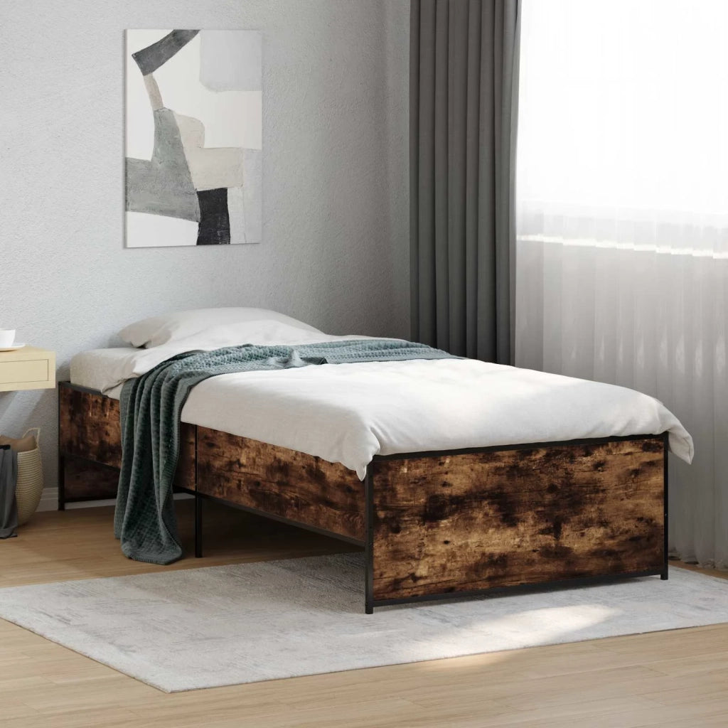 Struttura del letto Rovere Fumo 80 x 200 cm