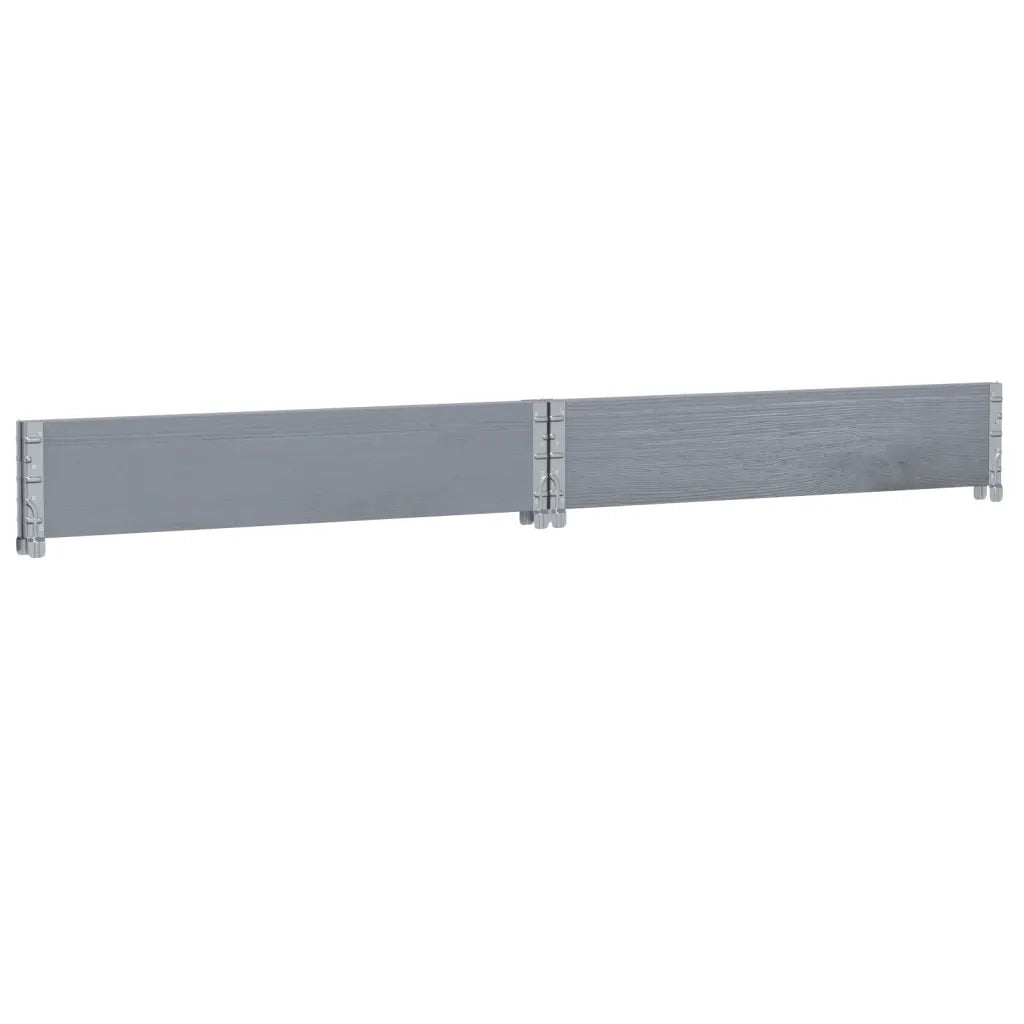 Paretale per Pallet Grigio 100x100 cm in Legno Massello di Pino CFW5766274