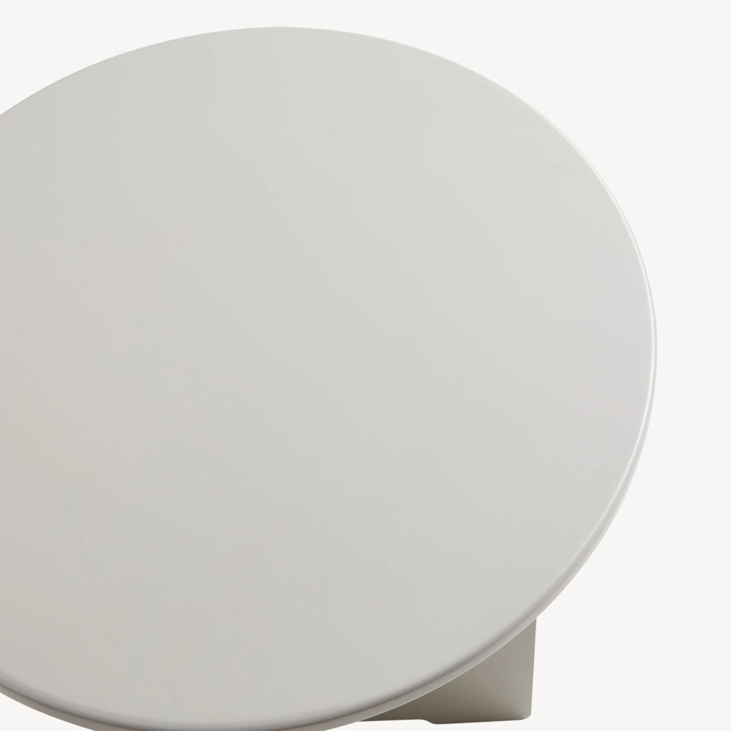 Tavolino Laterale Podeldsvin con Piano Rotondo 49 x Ø40 cm - Tortora [en.casa]