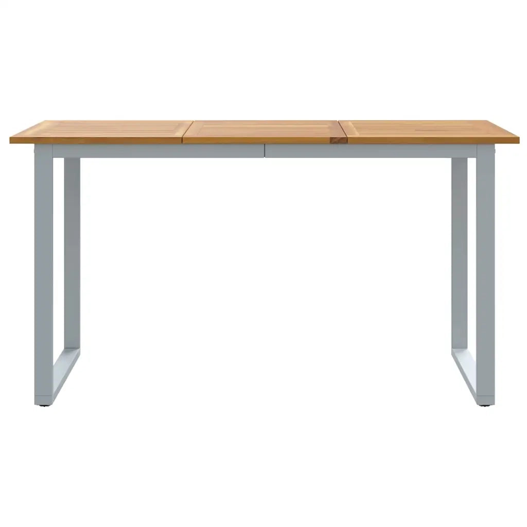 Tavolo da Giardino Grigio 140 x 80 x 75 cm 4010594