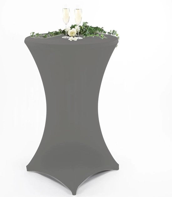 Set di 2 Coperture per Tavolo Estensibili con Marchio Oeko-Tex, Area di Piede Rinforzata, Disponibili in Molti Colori e Dimensioni, Diametro 60-65 cm / Diametro 70-75 cm / Diametro 80-85 cm