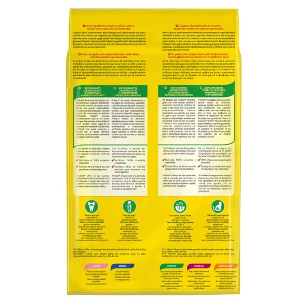 Purina friskies con coniglio pollo e verdure per gatto adulto multipack da 10 confezioni da 4 kg ciascuna