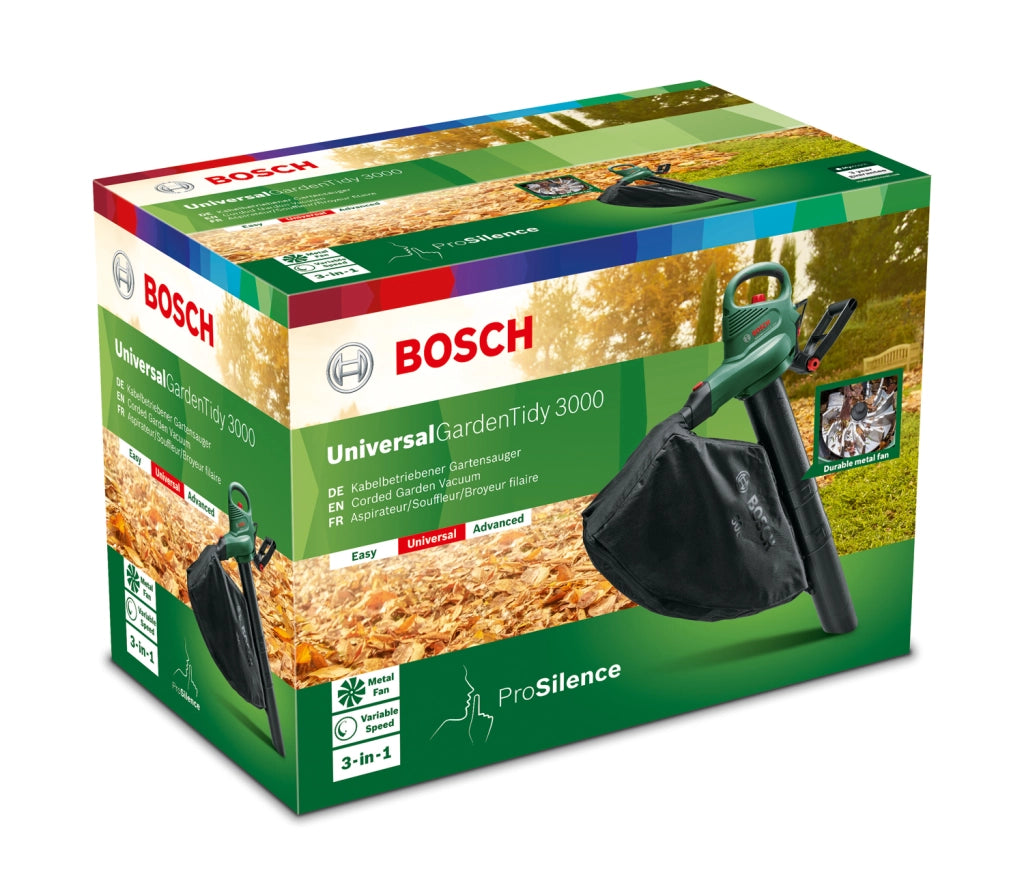 SOFFIATORE E ASPIRATORE BOSCH UNIVERSAL GARDEN TIDY 3000