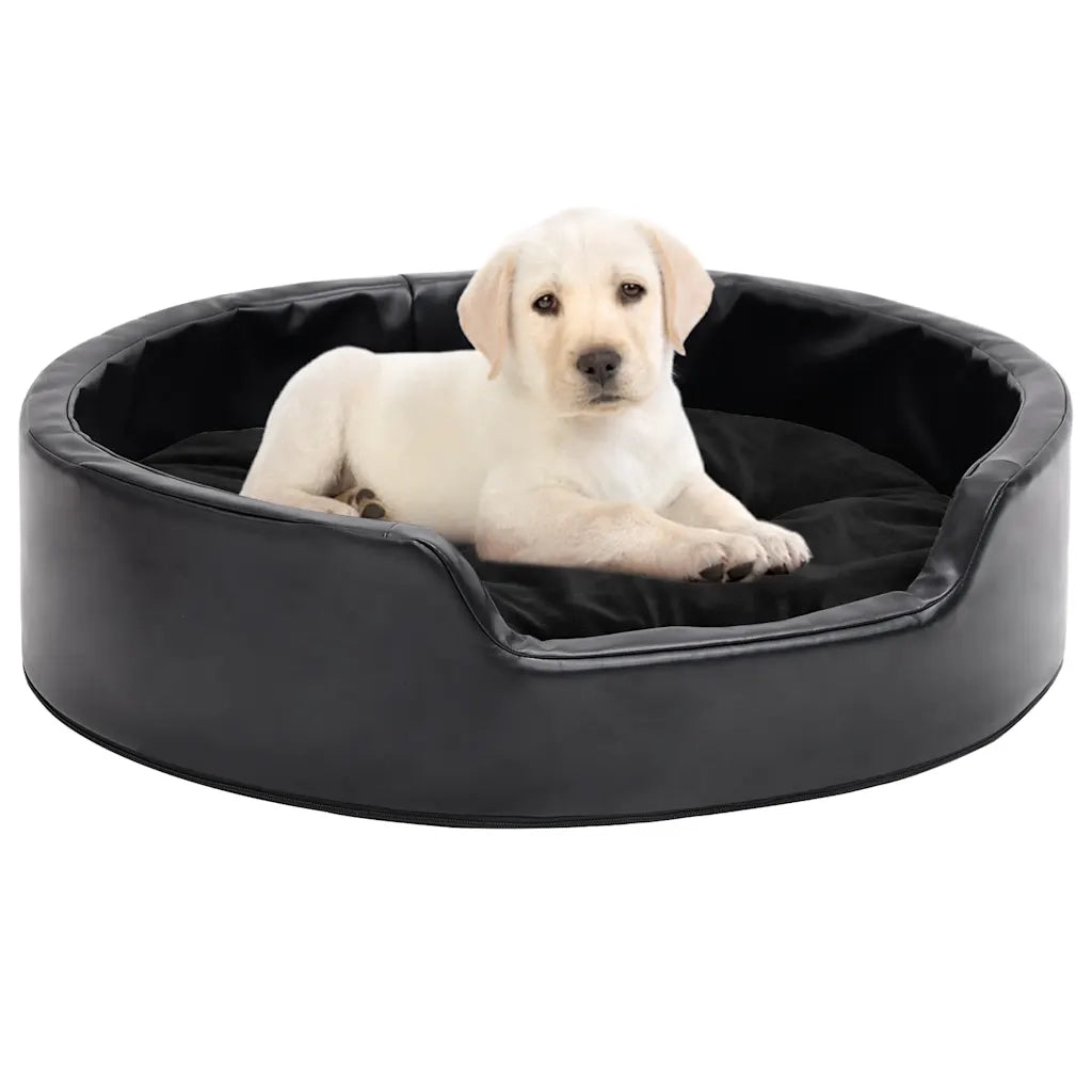 Lettino per Cani Nero 69x59x19 cm in Peluche e Similpelle CFW7734467