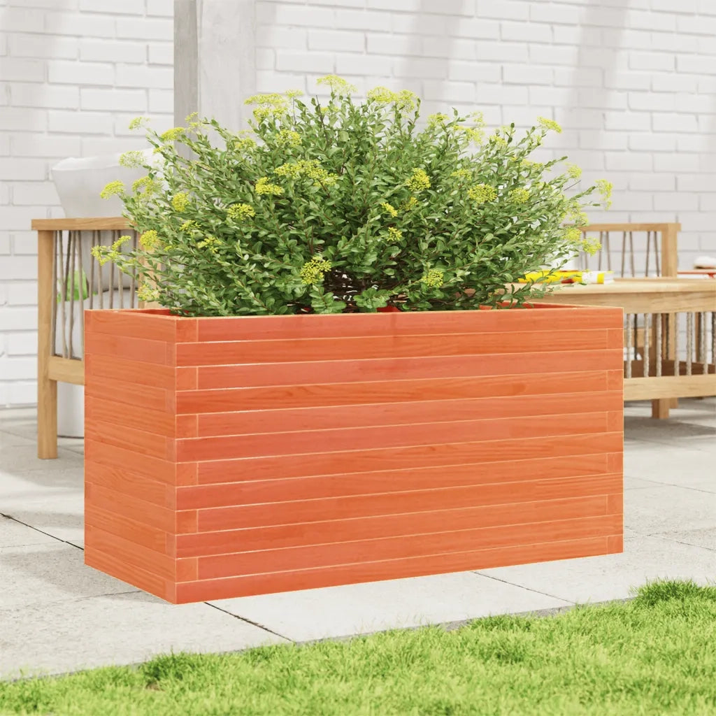 Fioriera Giardino Marrone Cera 90x40x46 cm Legno Massello Pino 3282446