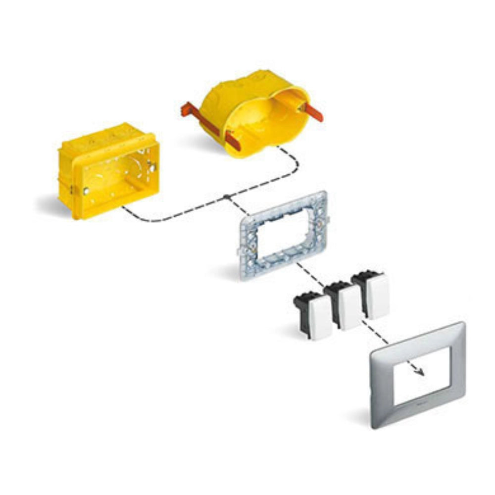 Pulsante basculante unipolare bticino matix am5005l retroilluminato bianco