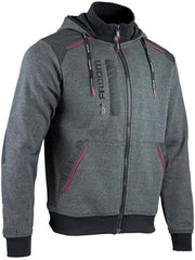 LMA00737 Felpa con Zip FACOM Jumper Grigio/Nero/Rosso Taglia XL-FXWW8000E-XL