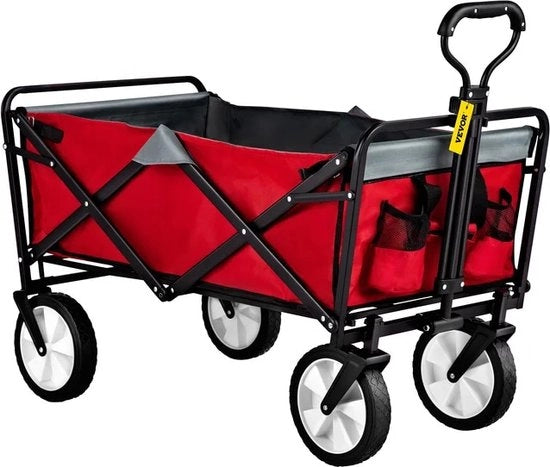 Carrello Bolderkar Opvouwabile Compacto per Hobby Bicicletta e Bici Anti Lago con Pedaliera in Acciaio Rugginato Dimensioni 92x53x77 cm