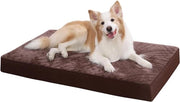 Letto per cani ortopedico extra grande con copertura impermeabile rimovibile - Chocolade 104x68x8 cm