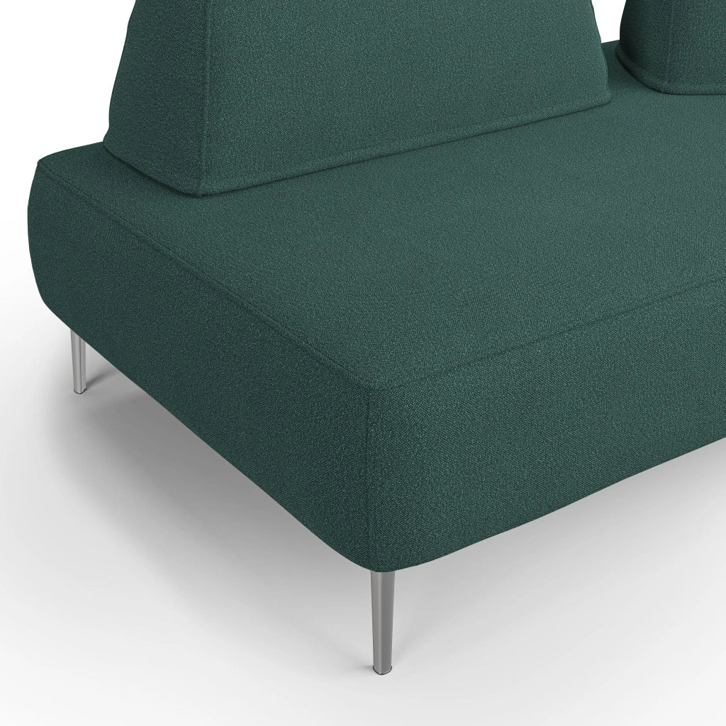 Newton Divano modulare con schienali movibili T07 167 cm verde