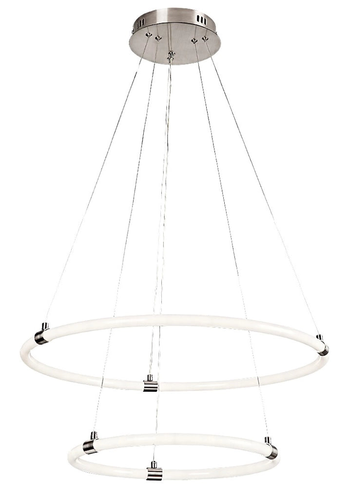 Lampadario LED telecomando dimmerabile 55W cromo Irelia Rabalux