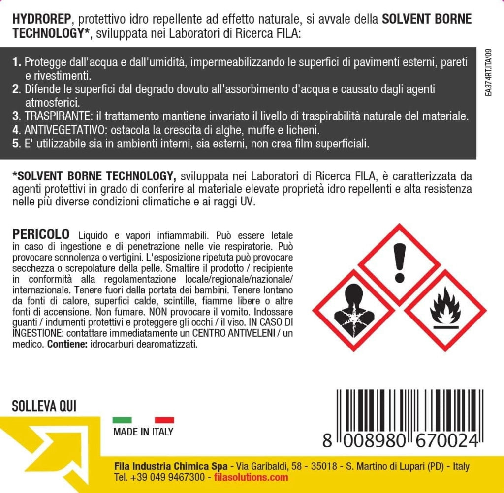 Fila Hydrorep Lt.1 Protezione Idrorepellente