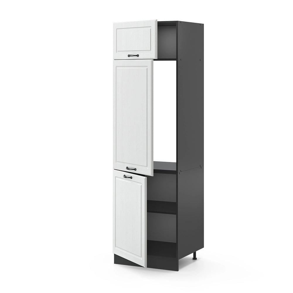Vicco Armadio frigorifero Bianco casa di campagna 60 cm