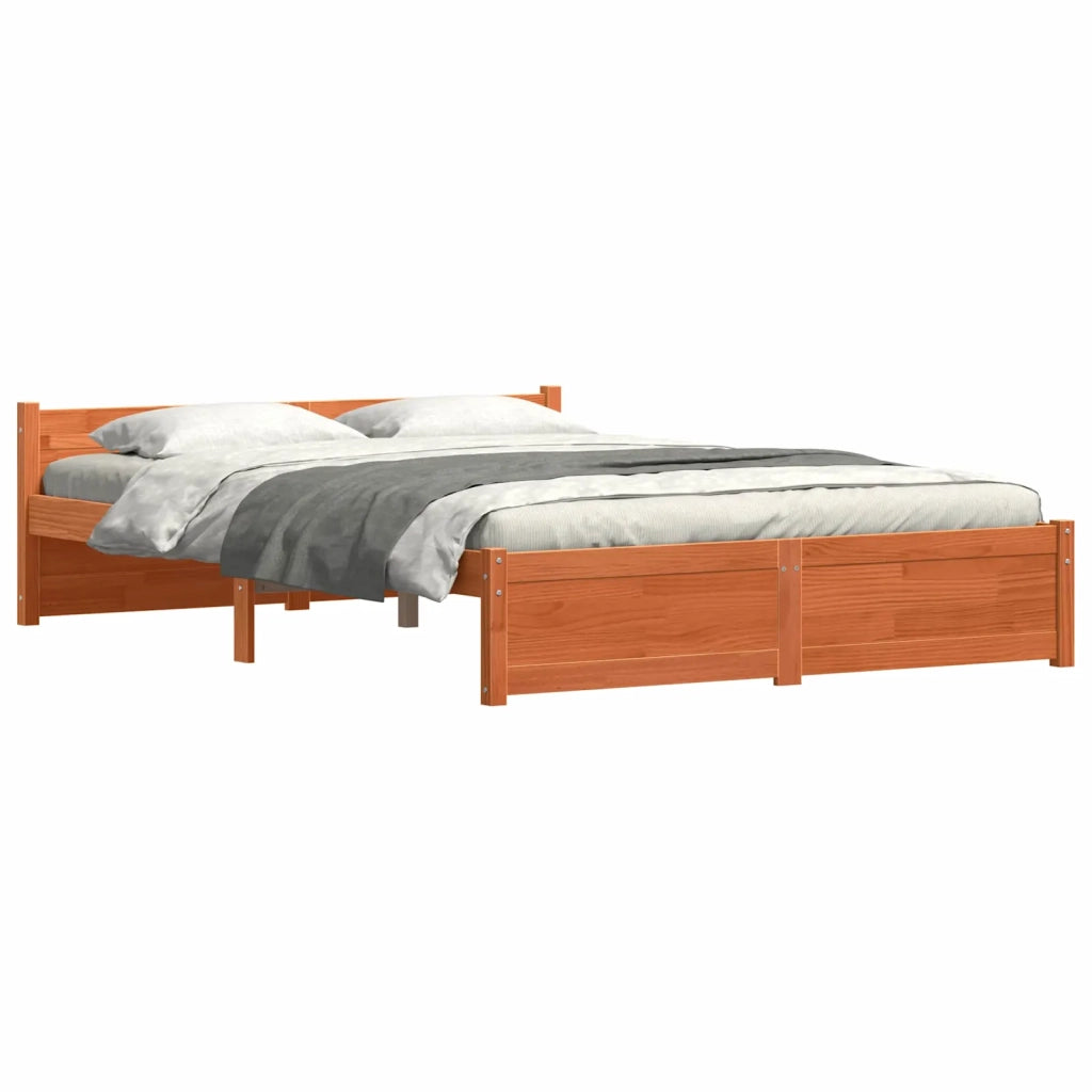 Struttura del letto Marrone cerato 205.5 x 95.5 x 51 cm
