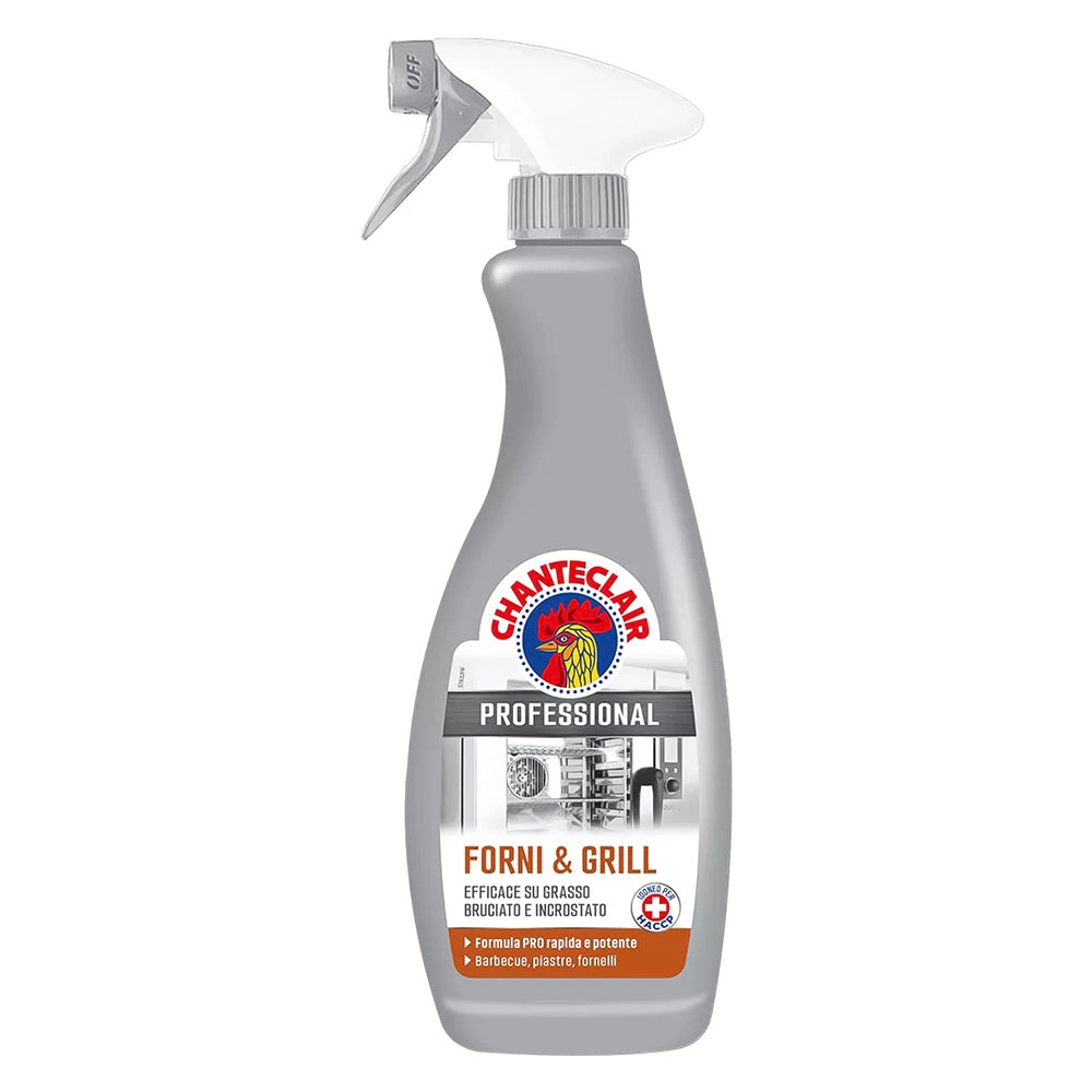 DETERGENTE SPRAY FORNI E GRILL 'CHANTECLAIR PROFESSIONAL' ml. 700- 8 pezzi  - CHANTECLAIR