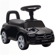 MACCHINA PER BAMBINI LICENZA MERCEDES BENZ CON CLACSON E SPAZIO PORTAOGGETTI, 65X28X39 CM, NERO