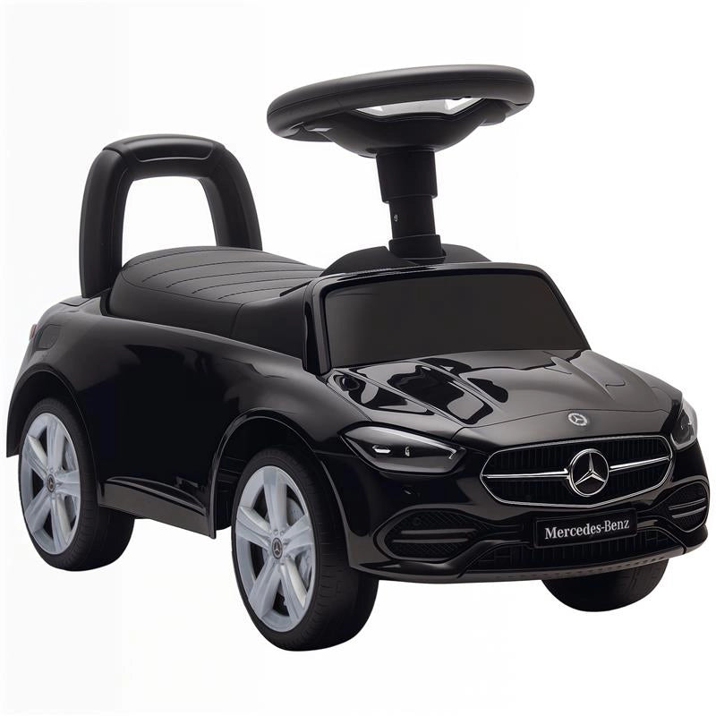 MACCHINA PER BAMBINI LICENZA MERCEDES BENZ CON CLACSON E SPAZIO PORTAOGGETTI, 65X28X39 CM, NERO