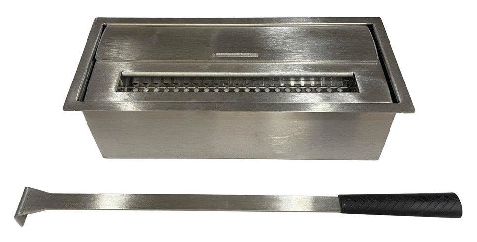 Bruciatore a Bioetanolo per Camini 1,5L 28x12,5x8,5 cm in Acciaio