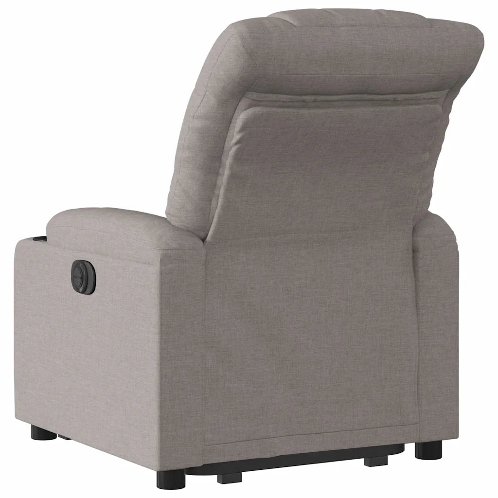 Poltrona Alzapersona Reclinabile Elettrica Tortora in Tessuto 3206670