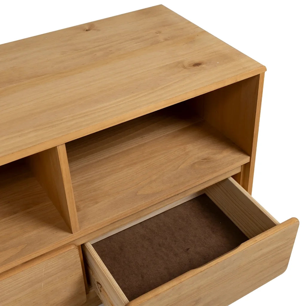 Mobile TV SAUDA Rovere 99x43x55 cm in Legno Massello di Pino 377597