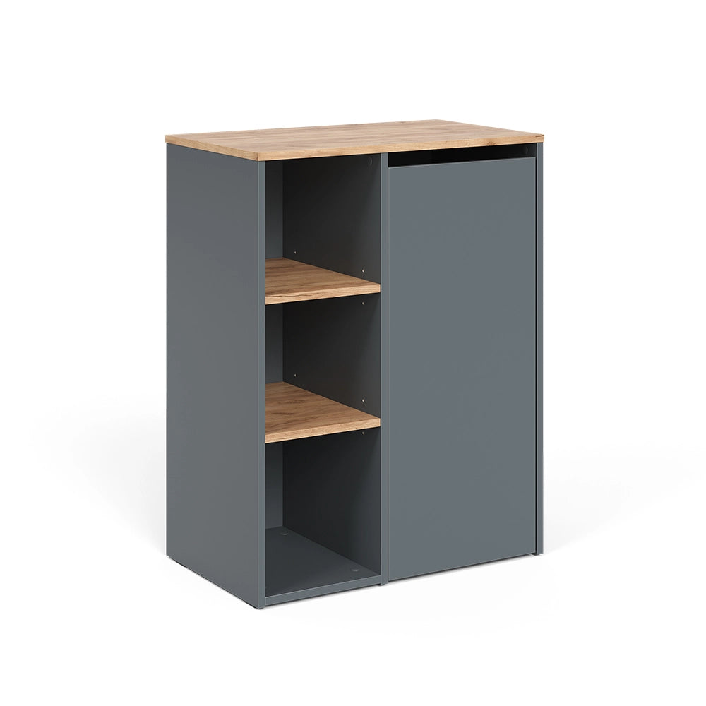 Vicco Mobiletto da bagno Antracite/quercia dorata 68 x 88.2 cm con ripiani aperti